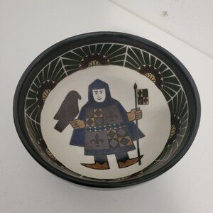 Arabia of Finland Ritari Bowl in Black Stoneware-Rare